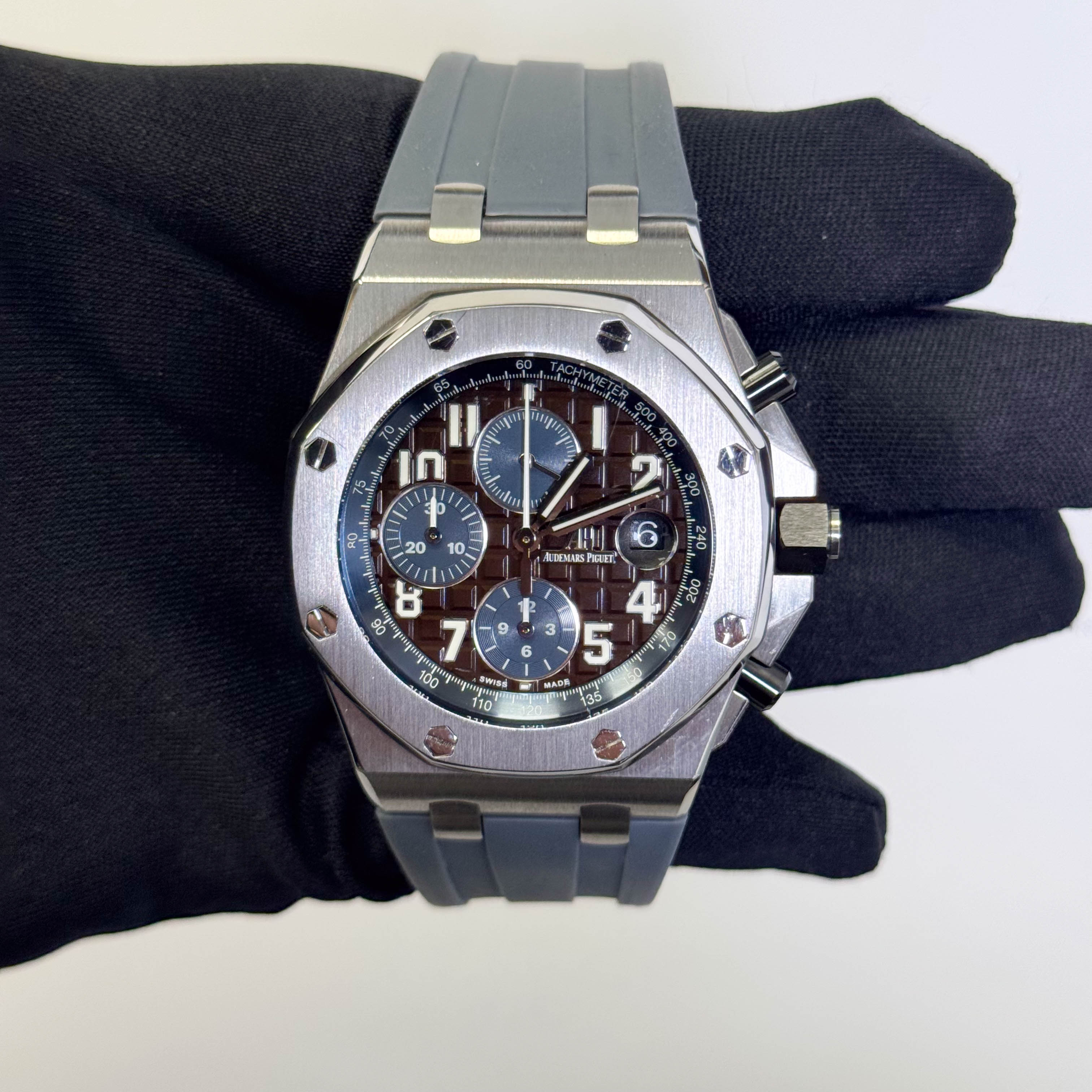 Audemars Piguet Royal Oak 42mm Brown Dial Watch Ref# 26470ST.OO.A099RC.01 - Happy Jewelers Fine Jewelry Lifetime Warranty
