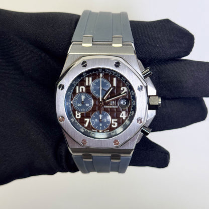 Audemars Piguet Royal Oak 42mm Brown Dial Watch Ref# 26470ST.OO.A099RC.01 - Happy Jewelers Fine Jewelry Lifetime Warranty