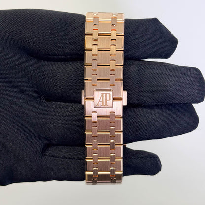 Audemars Piguet Royal Oak 39mm White Dial Watch Ref# 26252OR.OO.D092CR.02 - Happy Jewelers Fine Jewelry Lifetime Warranty