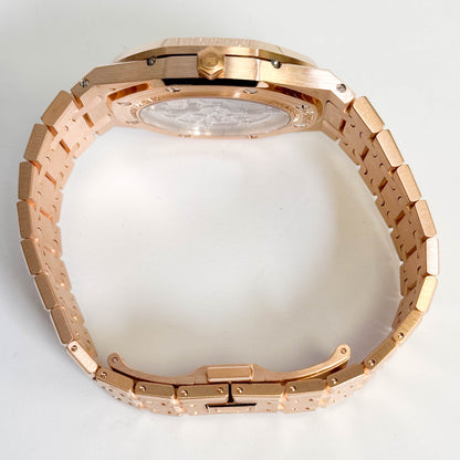 Audemars Piguet Royal Oak 39mm White Dial Watch Ref# 26252OR.OO.D092CR.02 - Happy Jewelers Fine Jewelry Lifetime Warranty