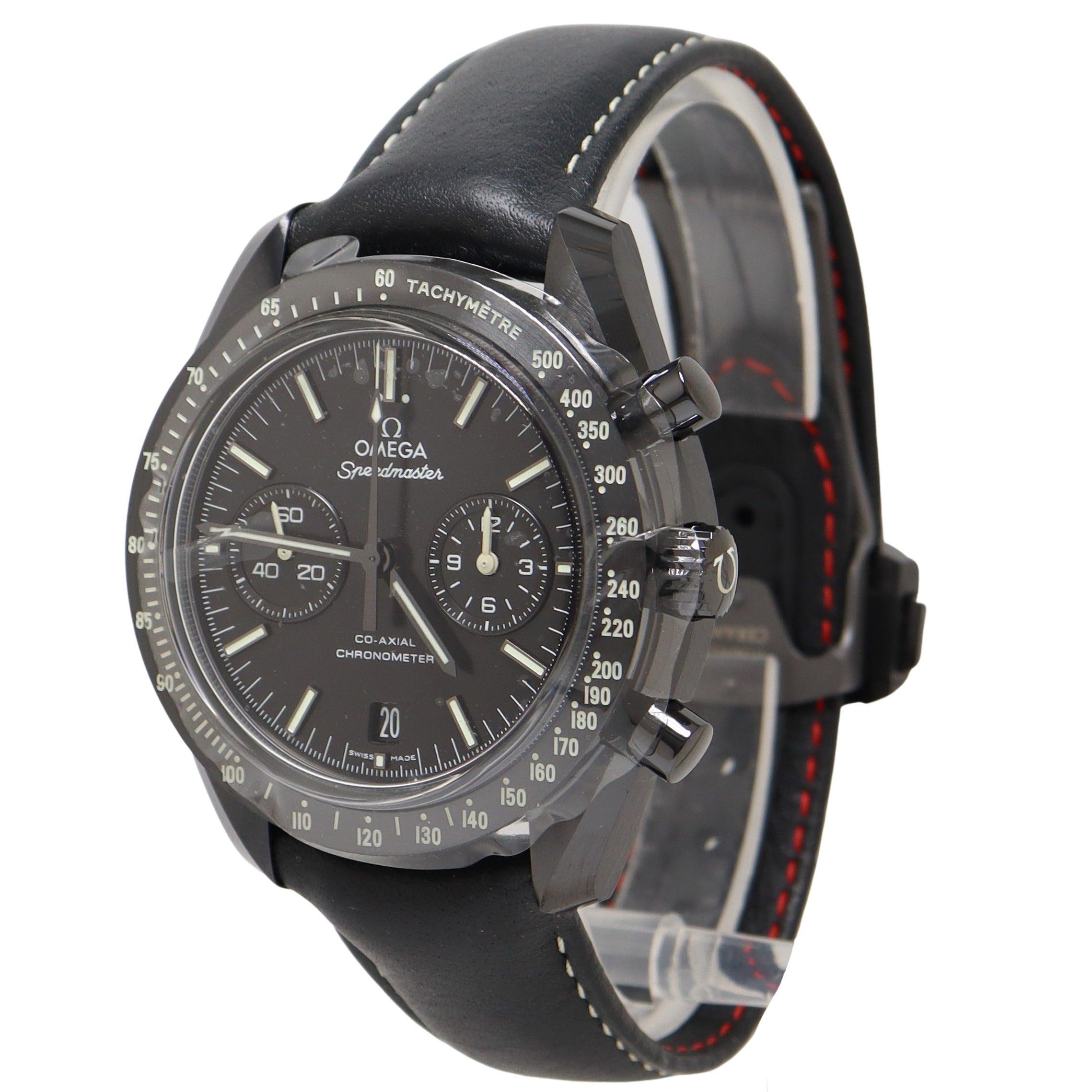 Omega Speedmaster Dark Side of the Moon "Pitch Black" Black Ceramic 44.25mm Black Chronograph Dial Watch Reference# 311.92.44.51.01.004 - Happy Jewelers Fine Jewelry Lifetime Warranty