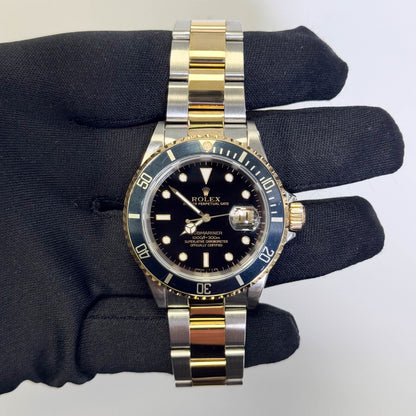 Rolex Submariner 40mm Black Dial Watch Ref# 16613 - Happy Jewelers Fine Jewelry Lifetime Warranty