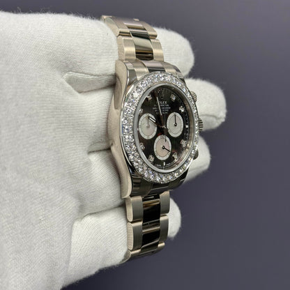 Rolex Daytona 40mm Factory Dark MOP Diamond Dial Ref# 126579RBR - Happy Jewelers Fine Jewelry Lifetime Warranty