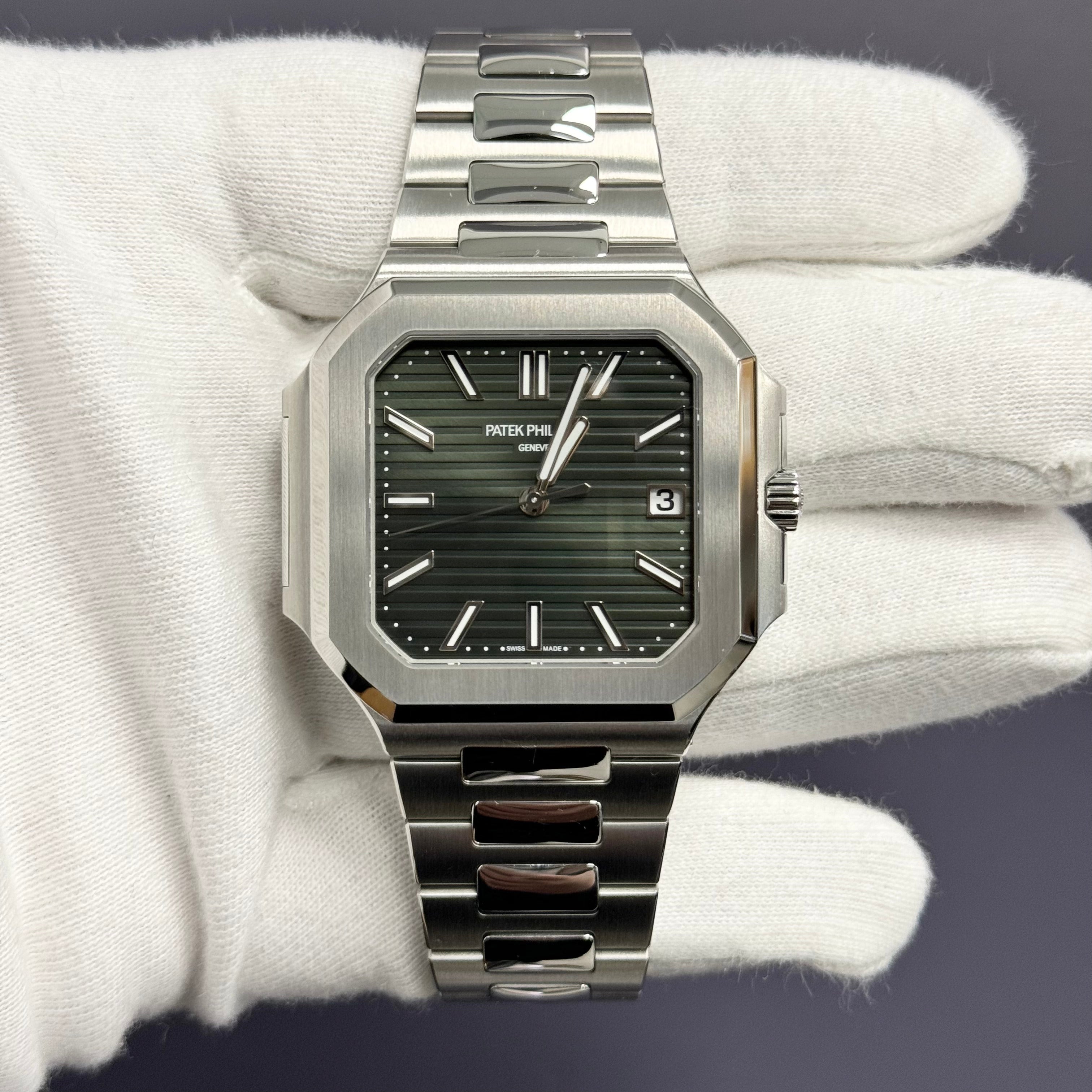 Patek Philippe Cubitus 45mm Green Stick Dial Watch Ref# 5821-1A