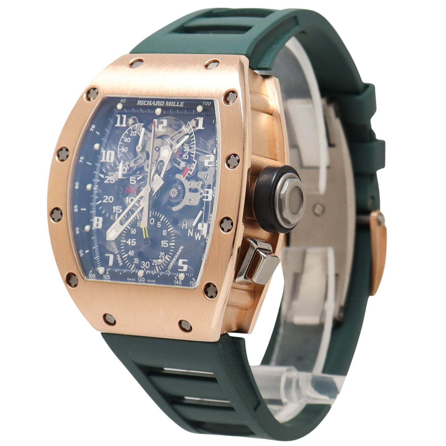 Richard Mille RM004 Rose Gold 48 x 39.7mm Skeleton Dial Watch Reference# RM004-AH PG - Happy Jewelers Fine Jewelry Lifetime Warranty