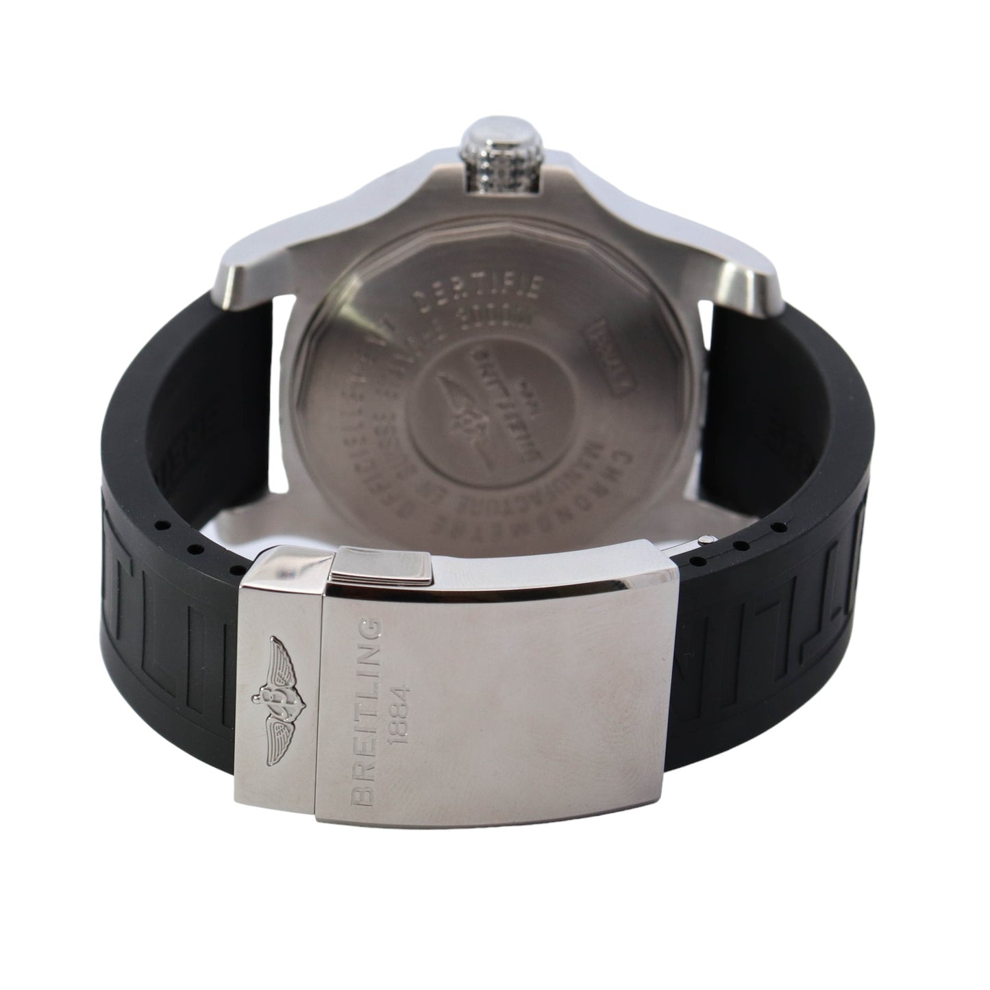 Breitling Avenger II Seawolf Stainless Steel 45mm Black Arabic Dial Watch  Reference #: A1733110 - Happy Jewelers Fine Jewelry Lifetime Warranty