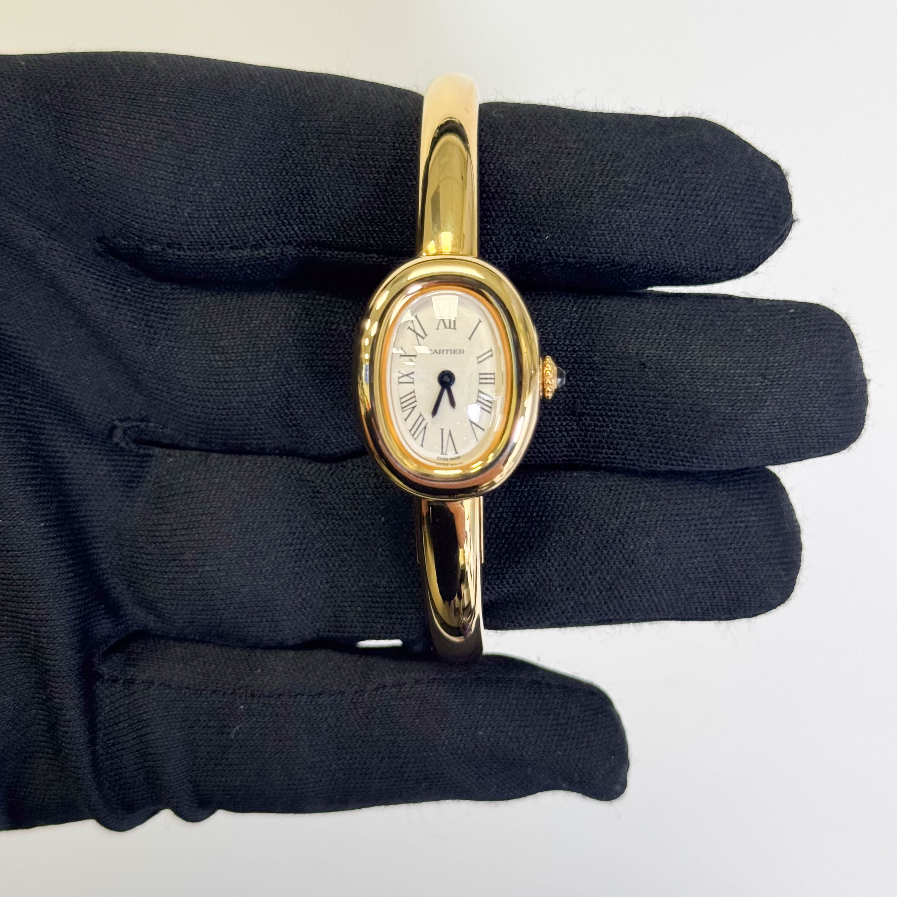 Cartier Baignoire 18.5mm White Dial Watch Ref# WGBA0050