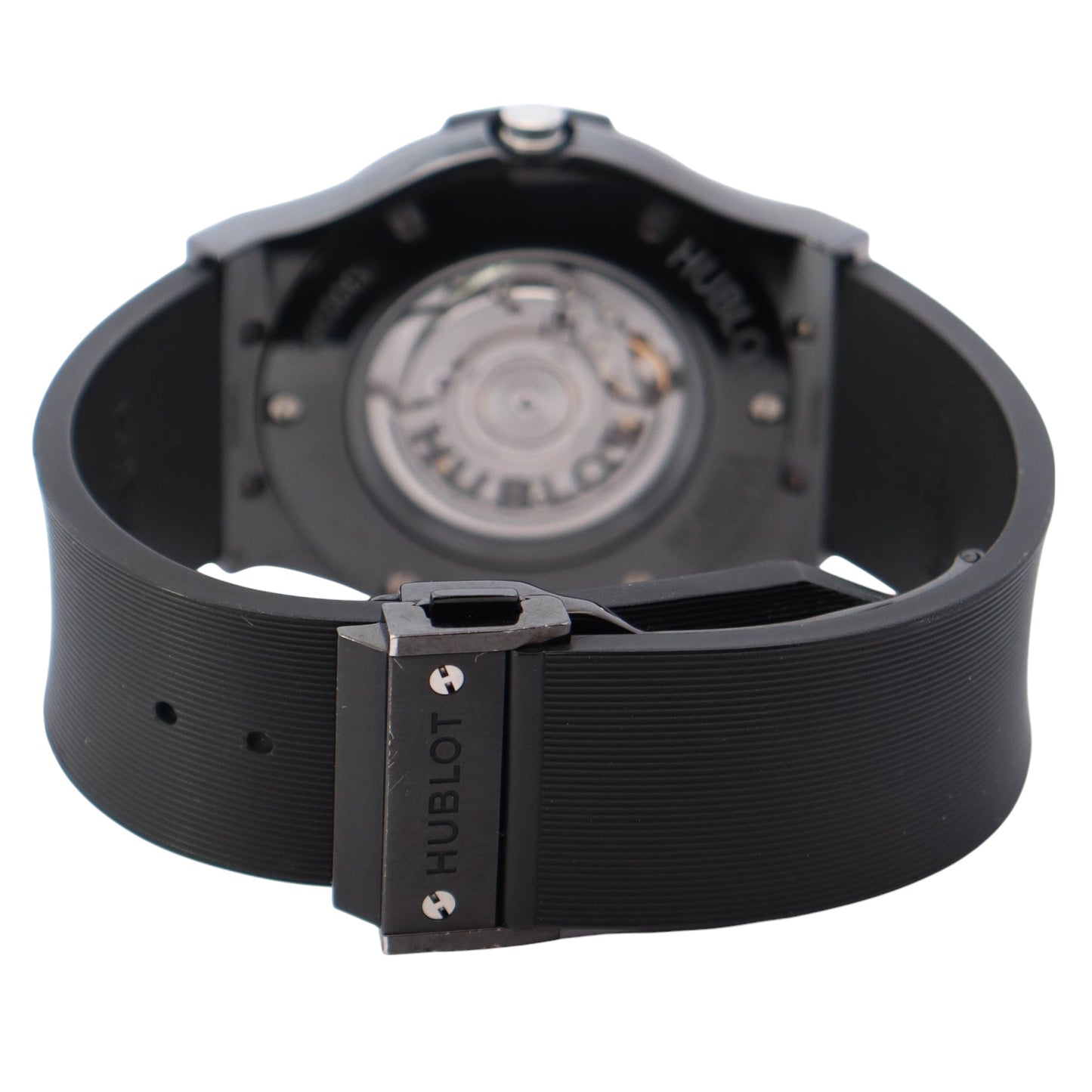 Hublot Classic Fusion Black Magic Black Ceramic 45mm Black Stick Dial Watch Reference #:  511.CM.1171.RX - Happy Jewelers Fine Jewelry Lifetime Warranty