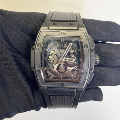 Hublot Spirit of Big Bang 45mm Silver Skeleton Dial Watch Ref# 601.CI.0110.RX
