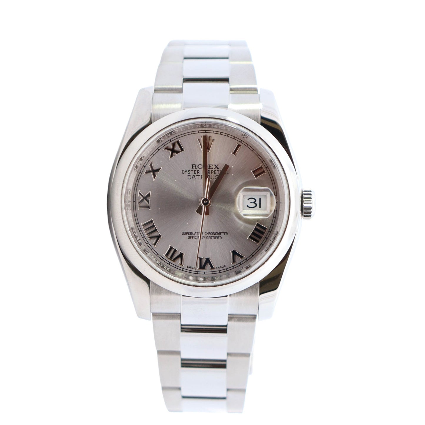 Rolex Datejust 36mm Silver Dial Watch Ref# 116200