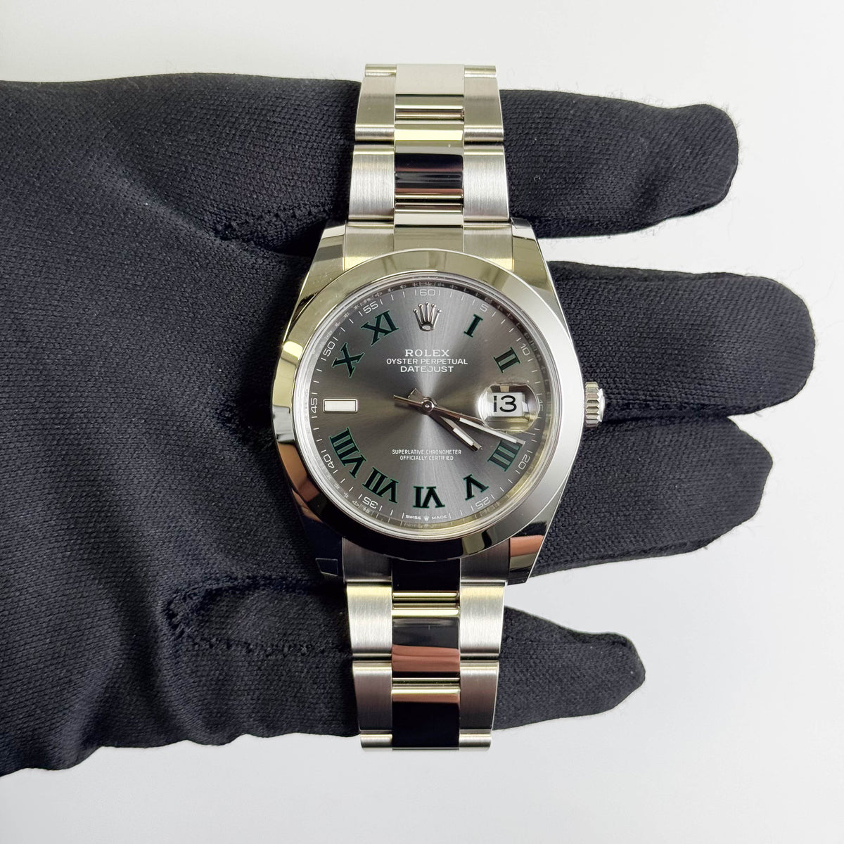 Rolex Datejust 41mm Wimbldon Dial Watch Ref# 126300