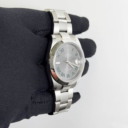 Rolex Datejust 41mm Wimbldon Dial Watch Ref# 126300