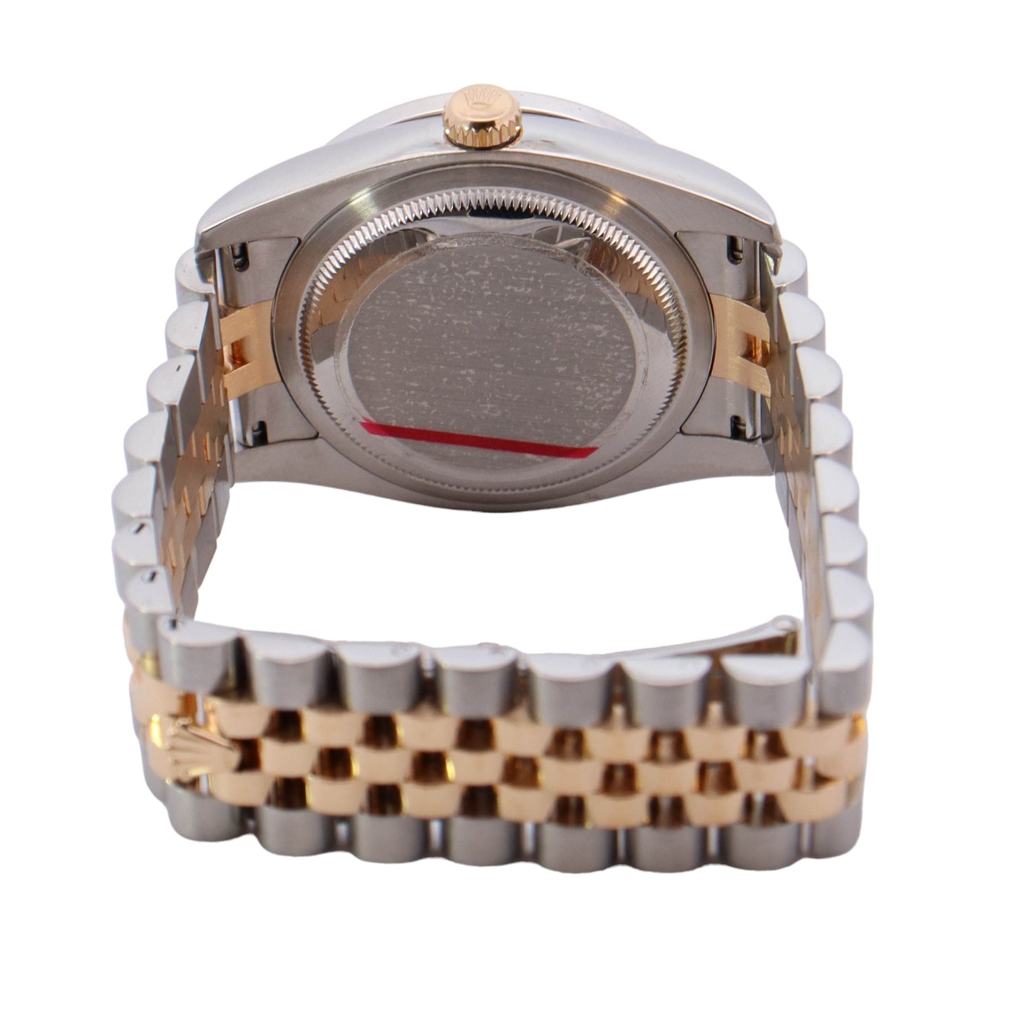 Rolex Datejust Two Tone Stainless Steel & Yellow Gold 36mm Custom Dark MOP Diamond Dial Watch Reference #: 116233 - Happy Jewelers Fine Jewelry Lifetime Warranty