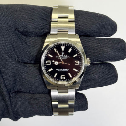 Rolex Explorer 36mm Black Dial Watch Ref# 124270 - Happy Jewelers Fine Jewelry Lifetime Warranty