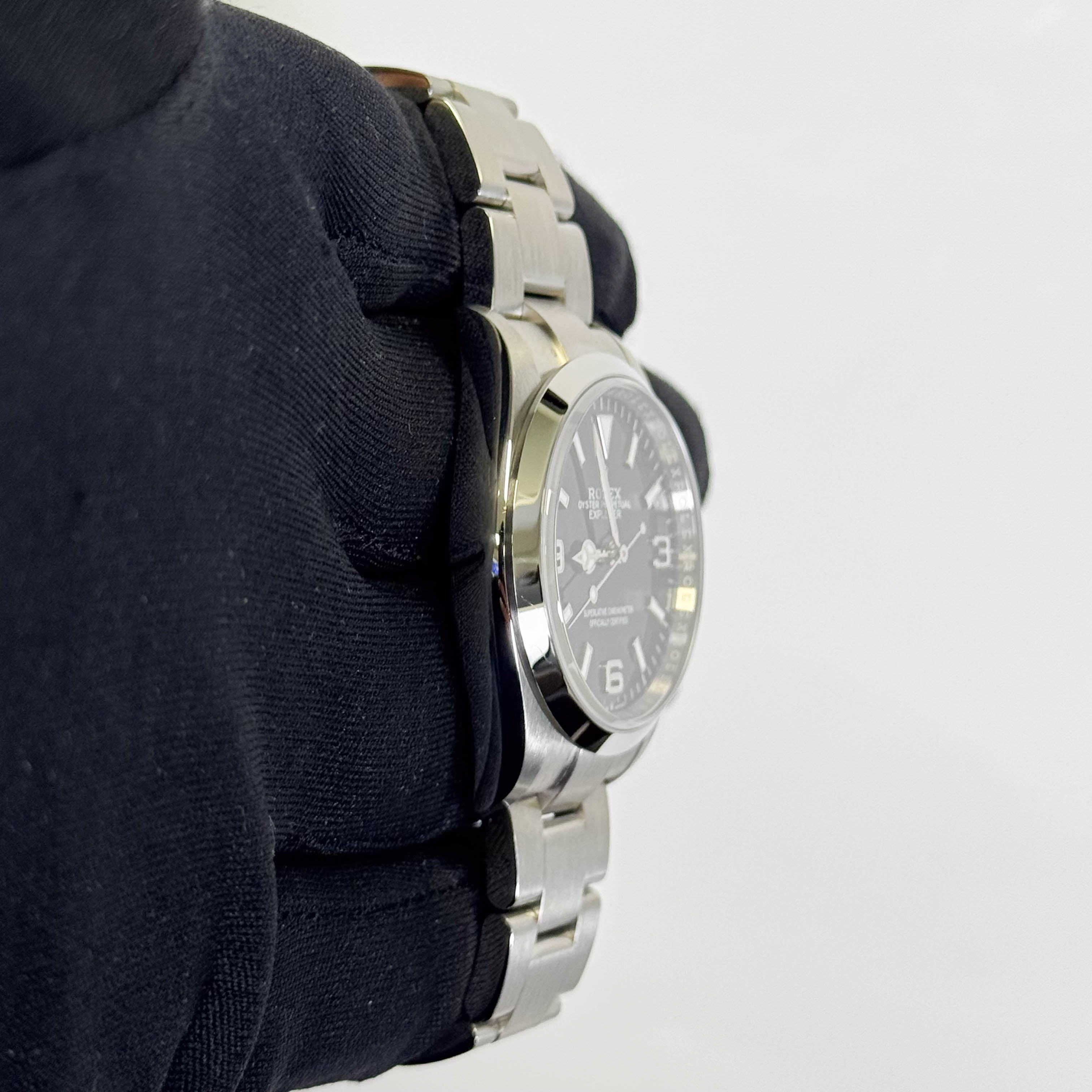 Rolex Explorer 36mm Black Dial Watch Ref# 124270