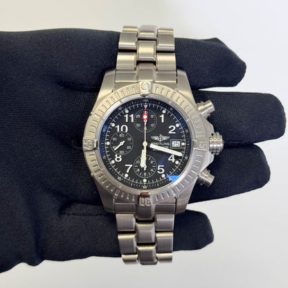 Breiting Avenger 44mm Black Dial Watch Ref# E13360 - Happy Jewelers Fine Jewelry Lifetime Warranty