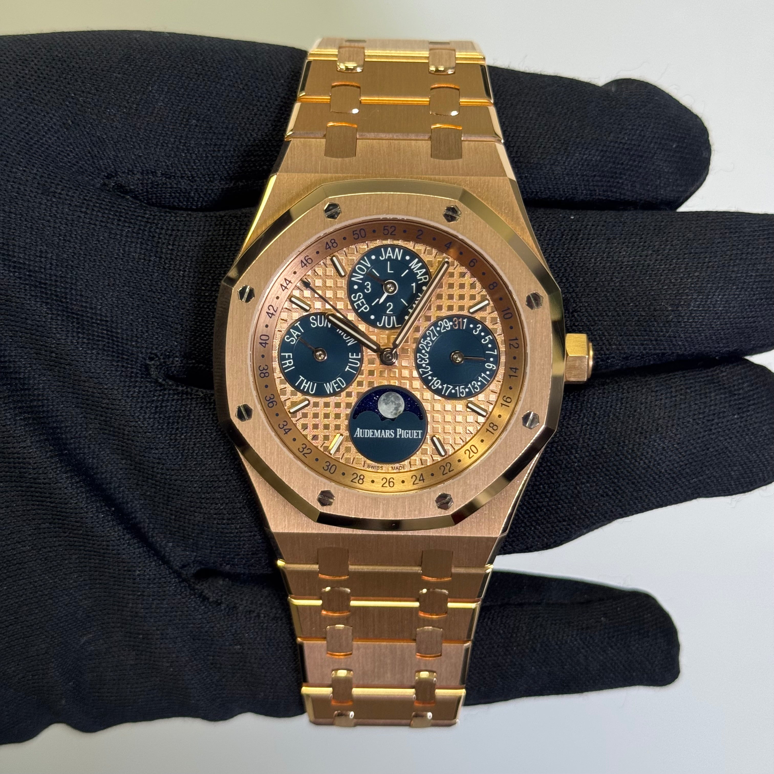 Audemars Piguet Royal Oak 41mm Pink Dial Watch Ref# 26584OR.OO.1220OR.01