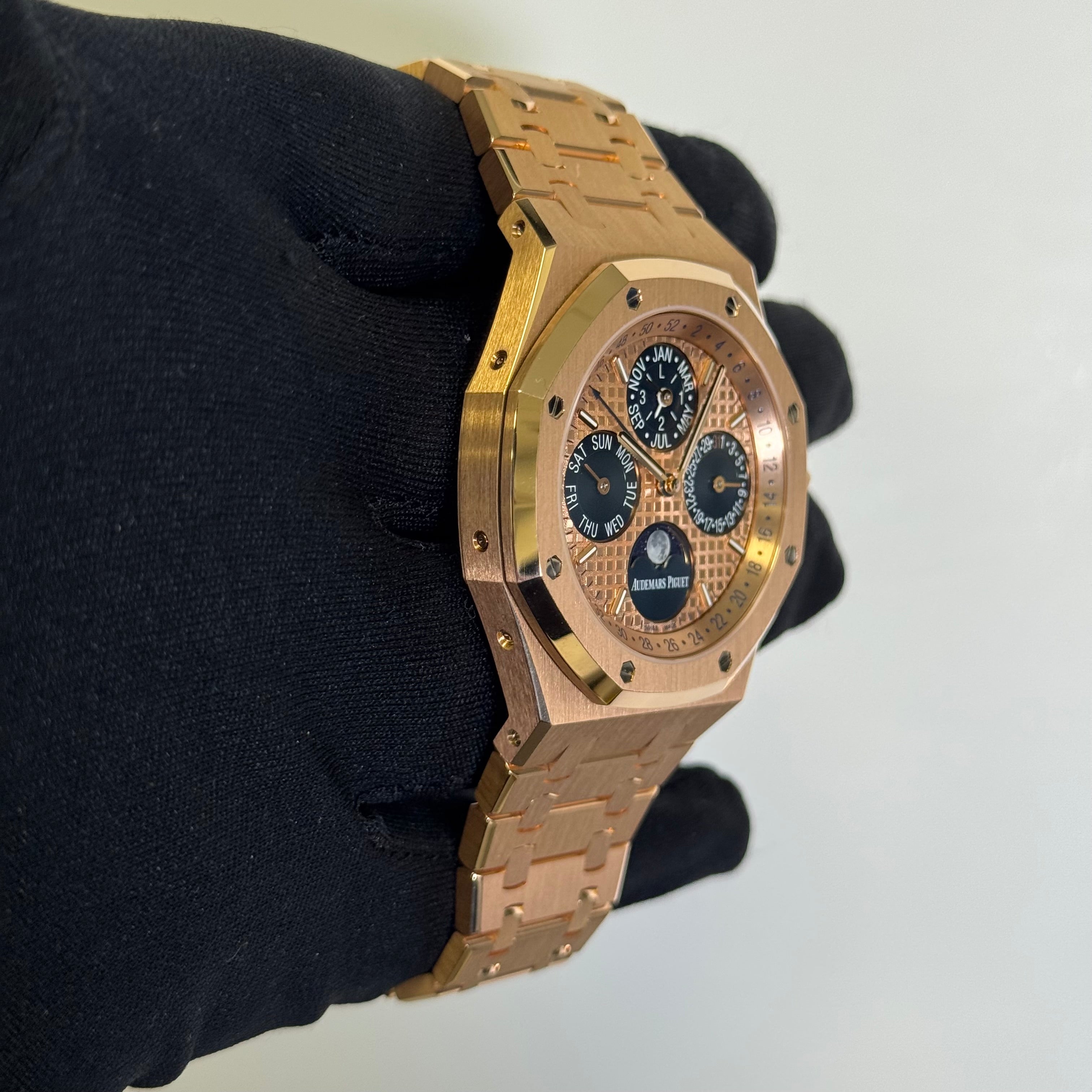 Audemars Piguet Royal Oak 41mm Pink Dial Watch Ref# 26584OR.OO.1220OR.01