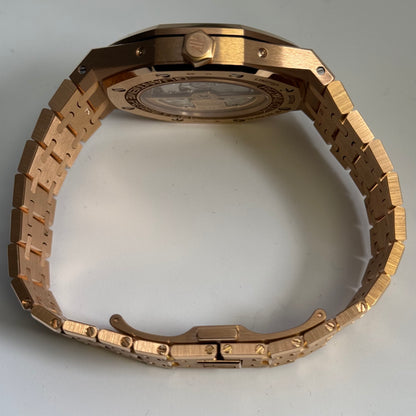 Audemars Piguet Royal Oak 41mm Pink Dial Watch Ref# 26584OR.OO.1220OR.01