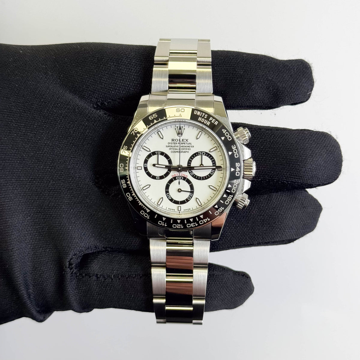 Rolex Daytona 40mm White Dial Watch Ref# 126500LN