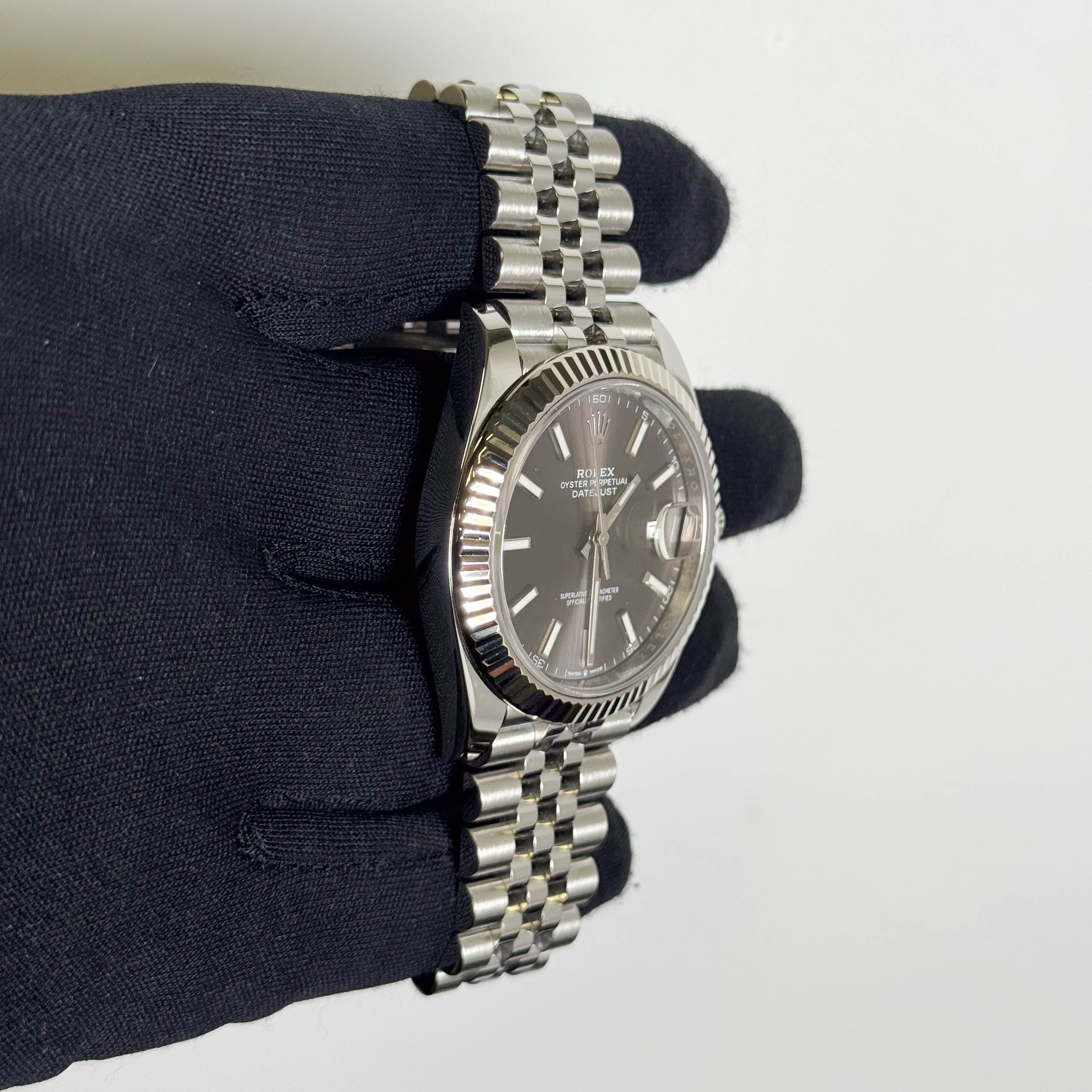 Rolex Datejust 41mm Rhodium Dial Watch Ref# 126334 - Happy Jewelers Fine Jewelry Lifetime Warranty