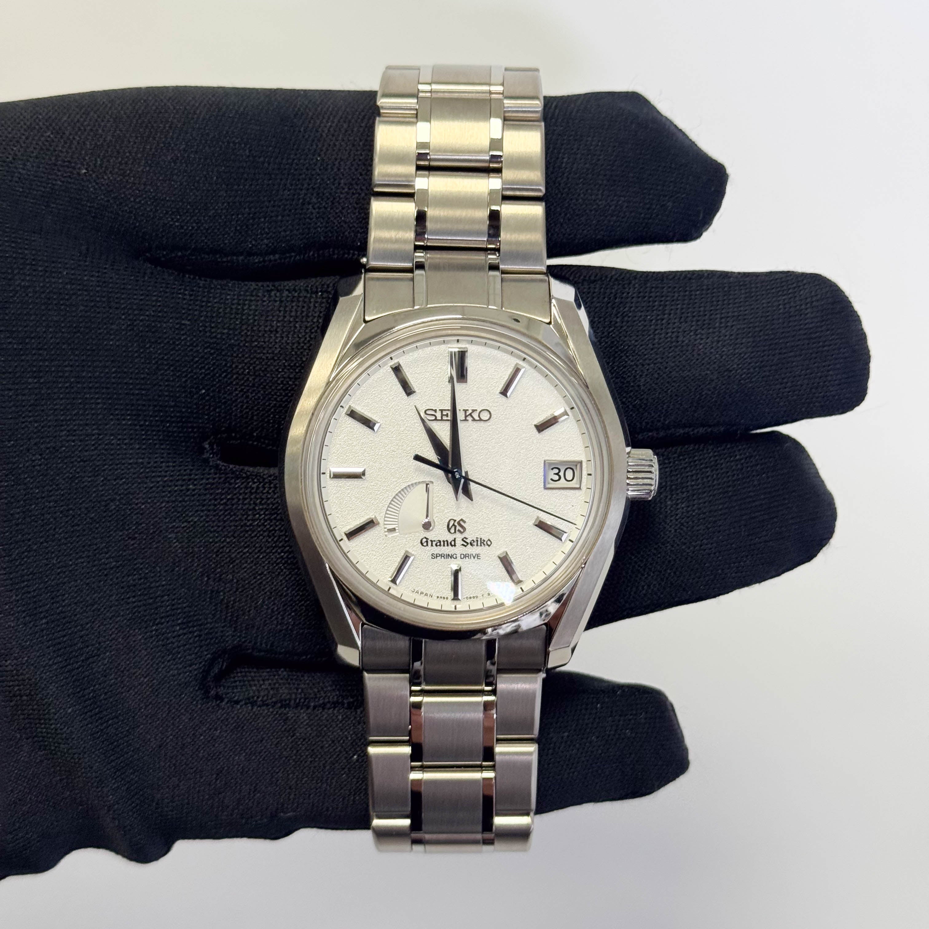 Grand Seiko Spring Drive "Blizzard" 40mm White Dial Watch Ref# SBGA125 - Happy Jewelers Fine Jewelry Lifetime Warranty