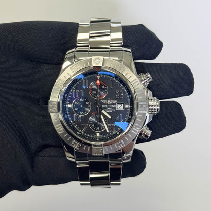 Breitling Super Avenger II 48mm Black Dial Watch Ref# A13371 - Happy Jewelers Fine Jewelry Lifetime Warranty