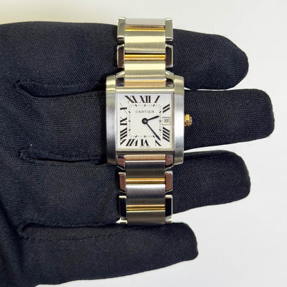 Cartier Tank 25mm White Dial Watch Ref# W51012Q4
