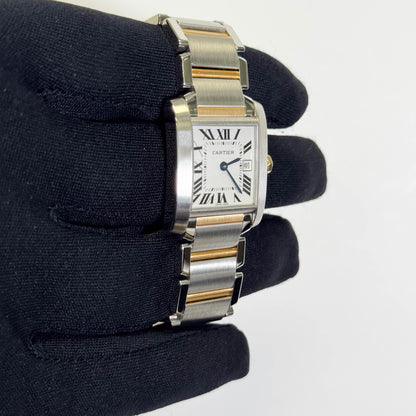 Cartier Tank 25mm White Dial Watch Ref# W51012Q4
