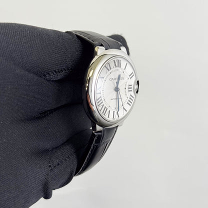 Cartier Ballon Bleu 36mm Silver Dial Watch Ref# W69017Z4