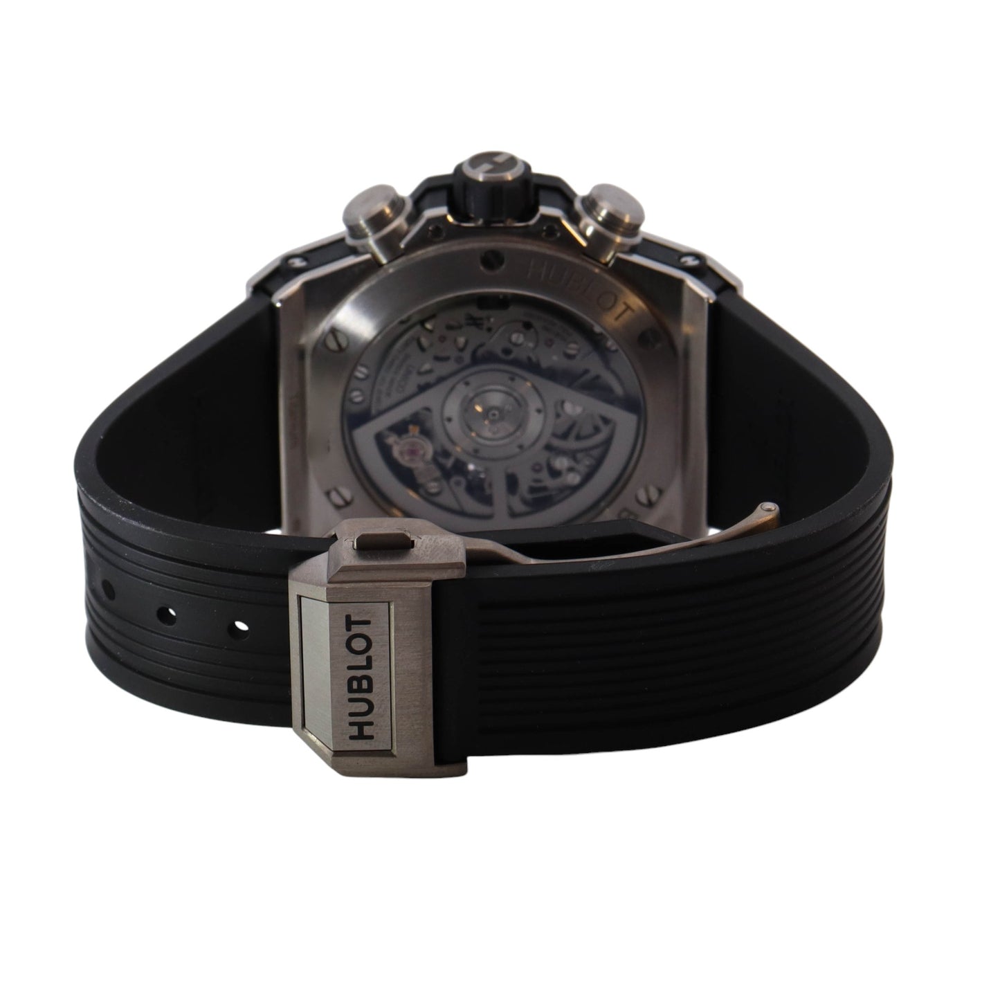 Hublot Big Bang Titanium Custom "Iced Out" 42mm Skeleton Dial Watch Ref# 441.NX.1171.RX - Happy Jewelers Fine Jewelry Lifetime Warranty