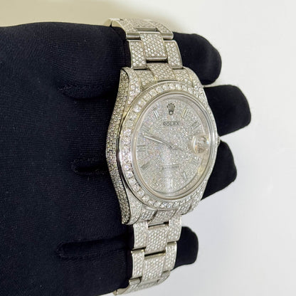 Rolex Datejust 41mm Pave Dial Watch Ref# 116300 - Happy Jewelers Fine Jewelry Lifetime Warranty