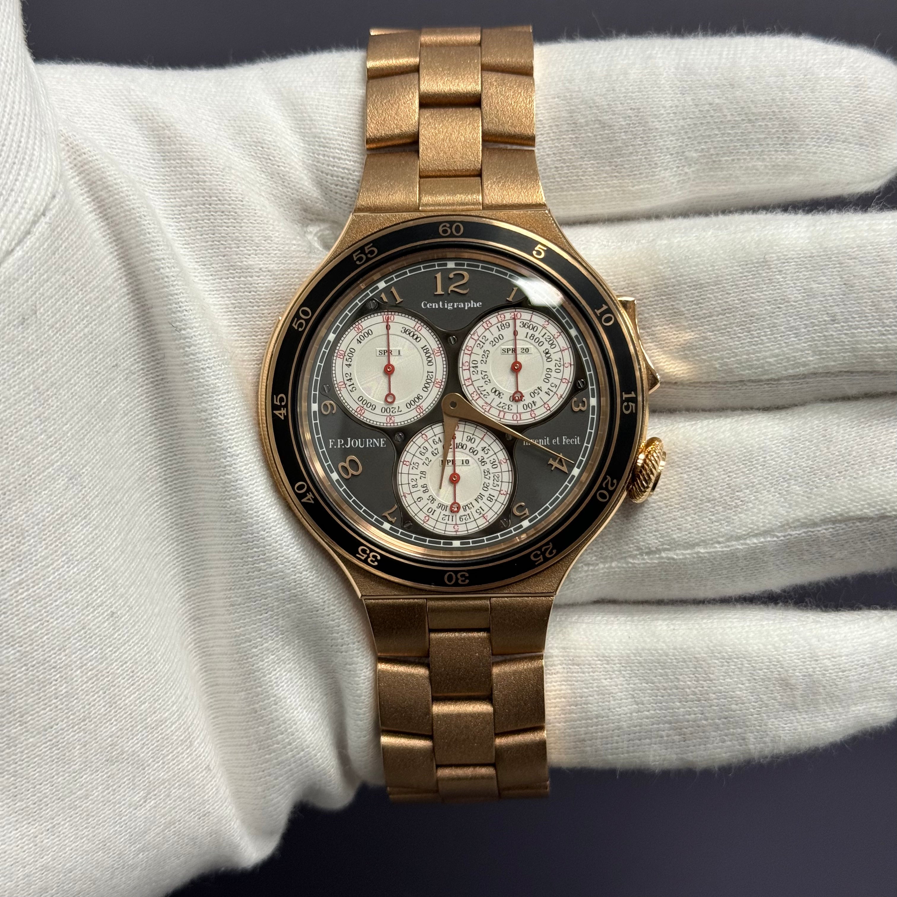 F.P. Journe Centigraphe LineSport 44mm Rose Gold Gray Dial Ref# CT2 RG BR - Happy Jewelers Fine Jewelry Lifetime Warranty