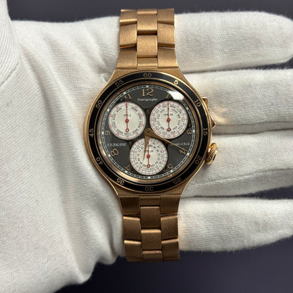 F.P. Journe Centigraphe LineSport 44mm Rose Gold Gray Dial Ref# CT2 RG BR - Happy Jewelers Fine Jewelry Lifetime Warranty