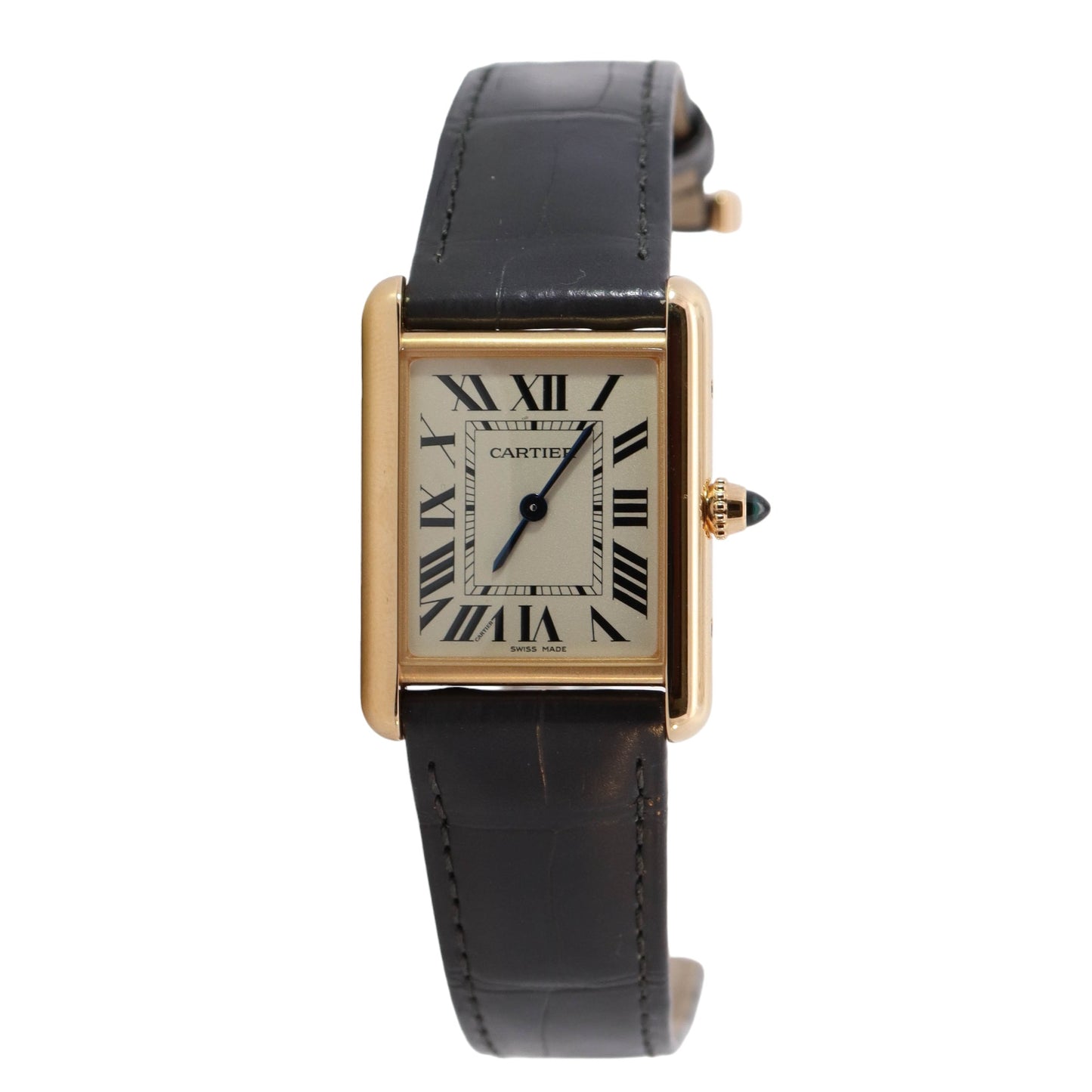 Cartier Tank Louis 18k Yellow Gold 33x25mm Ivory Roman Dial Watch Reference #:  WGTA0067