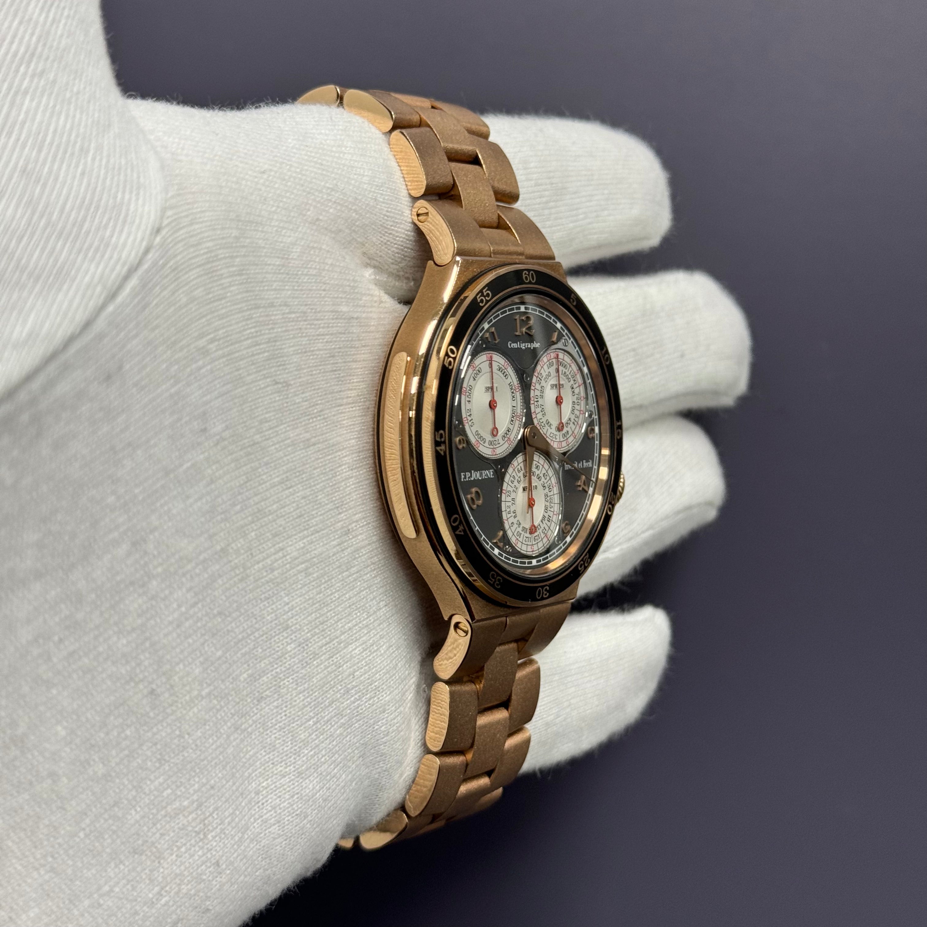 F.P. Journe Centigraphe LineSport 44mm Rose Gold Gray Dial Ref# CT2 RG BR - Happy Jewelers Fine Jewelry Lifetime Warranty