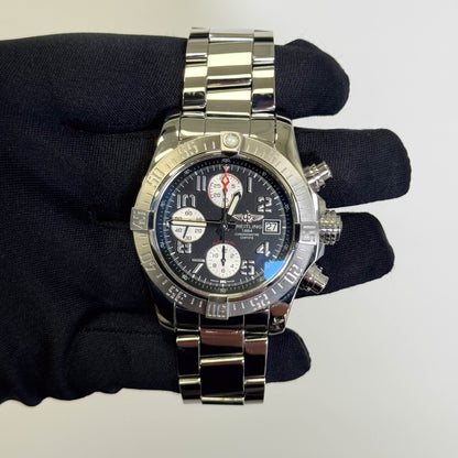 Breitling Avenger II 43mm Black Dial Watch Ref# A13381111B2A1 - Happy Jewelers Fine Jewelry Lifetime Warranty