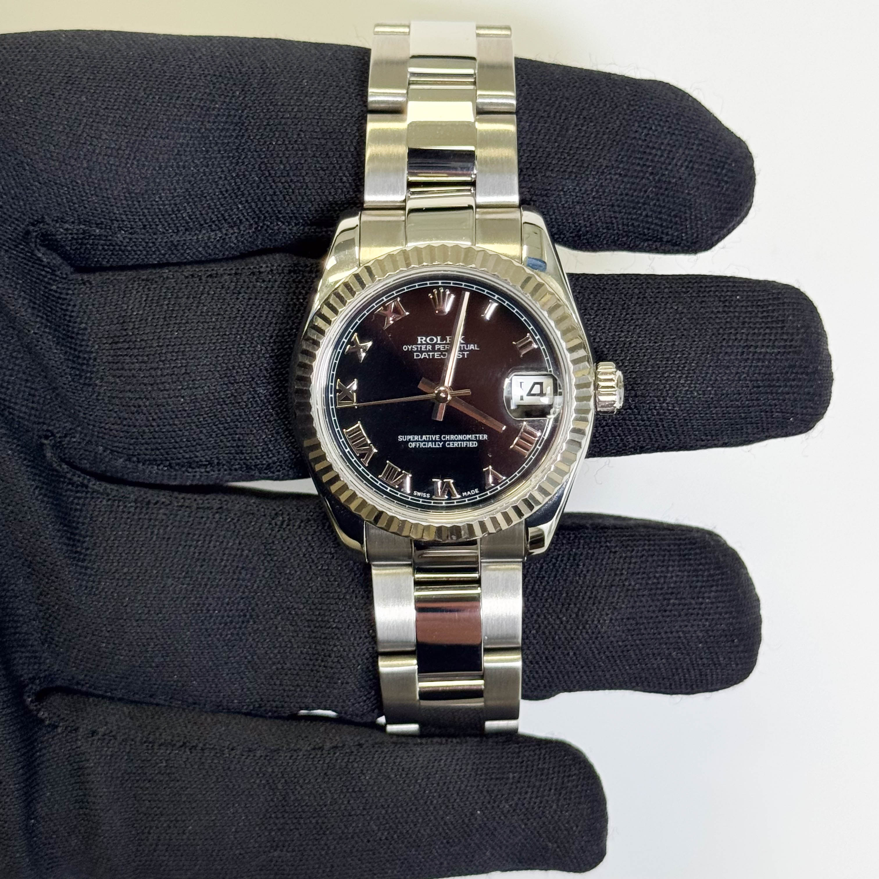 Rolex Datejust 31mm Black  Dial Watch Ref# 178274