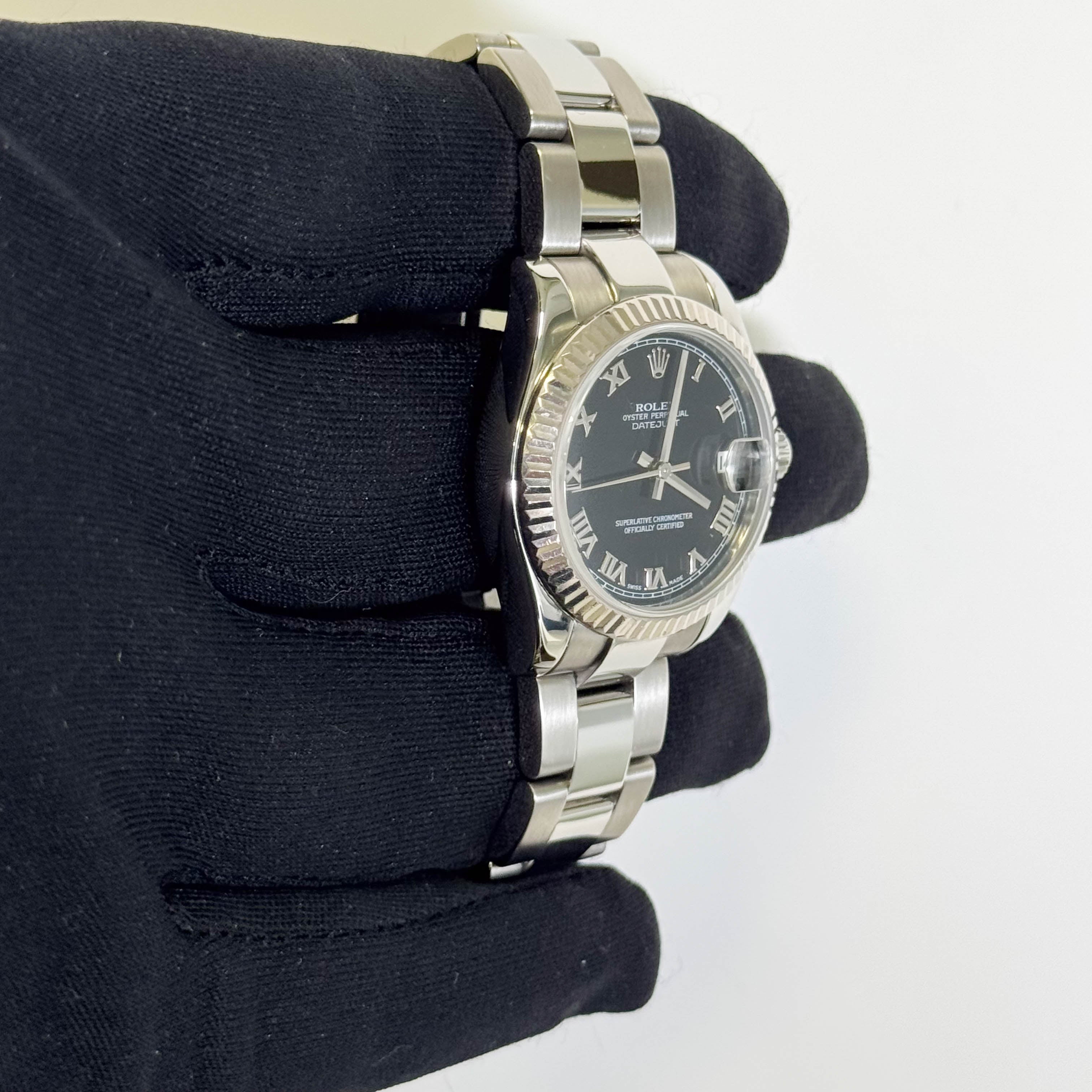 Rolex Datejust 31mm Black  Dial Watch Ref# 178274