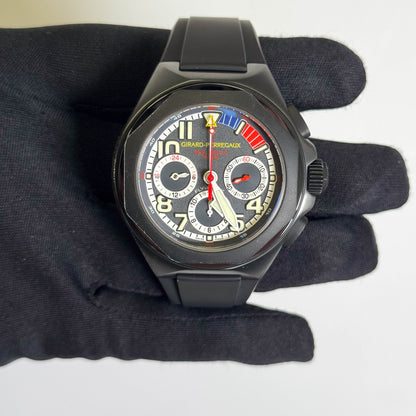Girard-Perregaux Laureato BMW Oracale Racing Flyback Edition 46mm Black Dial Watch Ref# 80175 - Happy Jewelers Fine Jewelry Lifetime Warranty