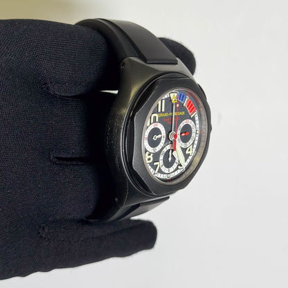 Girard-Perregaux Laureato BMW Oracale Racing Flyback Edition 46mm Black Dial Watch Ref# 80175 - Happy Jewelers Fine Jewelry Lifetime Warranty
