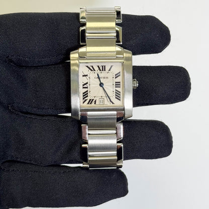 Cartier Tank 28mm White Dial Watch Ref# W51002Q3