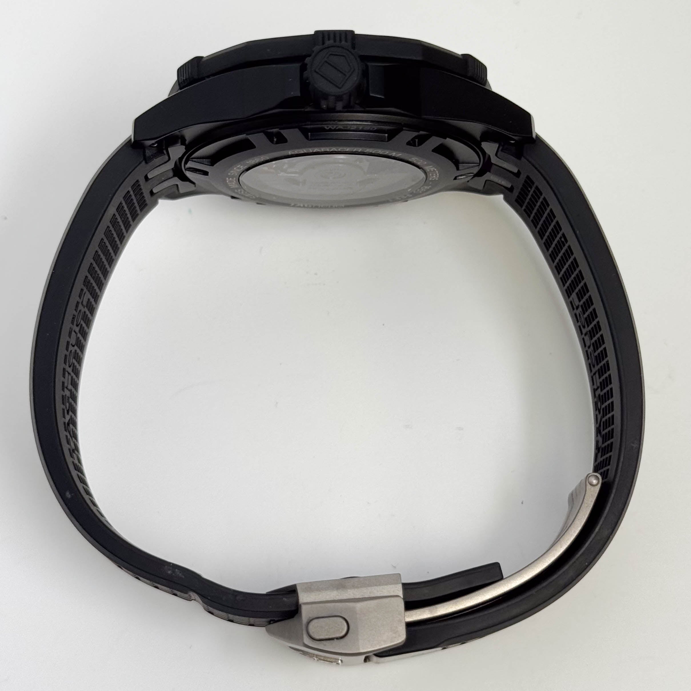 Tag Heuer Aquaracer 43mm Black Dial Watch Ref# WAJ2180.FT6015 - Happy Jewelers Fine Jewelry Lifetime Warranty