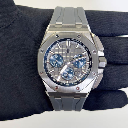 Audemars Piguet Royal Oak Offshore 43mm Grey  Dial Watch Ref# 26420IO.OO.A009CA.01 - Happy Jewelers Fine Jewelry Lifetime Warranty