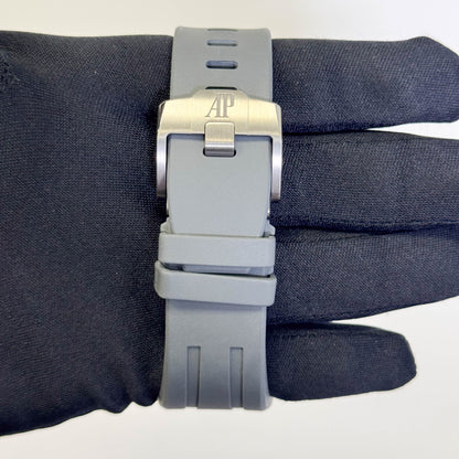 Audemars Piguet Royal Oak Offshore 43mm Grey  Dial Watch Ref# 26420IO.OO.A009CA.01 - Happy Jewelers Fine Jewelry Lifetime Warranty