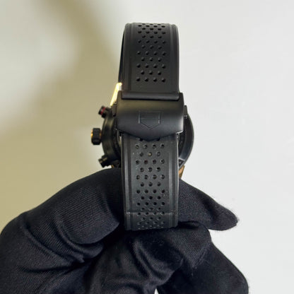 Tag Heuer Carrera Heuer 01 Chronograph 43mm Skeletonized Chronograph Dial Watch Ref# CAR205A.FT6087 - Happy Jewelers Fine Jewelry Lifetime Warranty