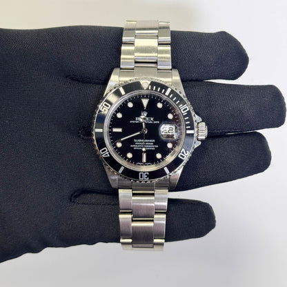 Rolex Submariner 40mm Black Dial Watch Ref# 16610 - Happy Jewelers Fine Jewelry Lifetime Warranty