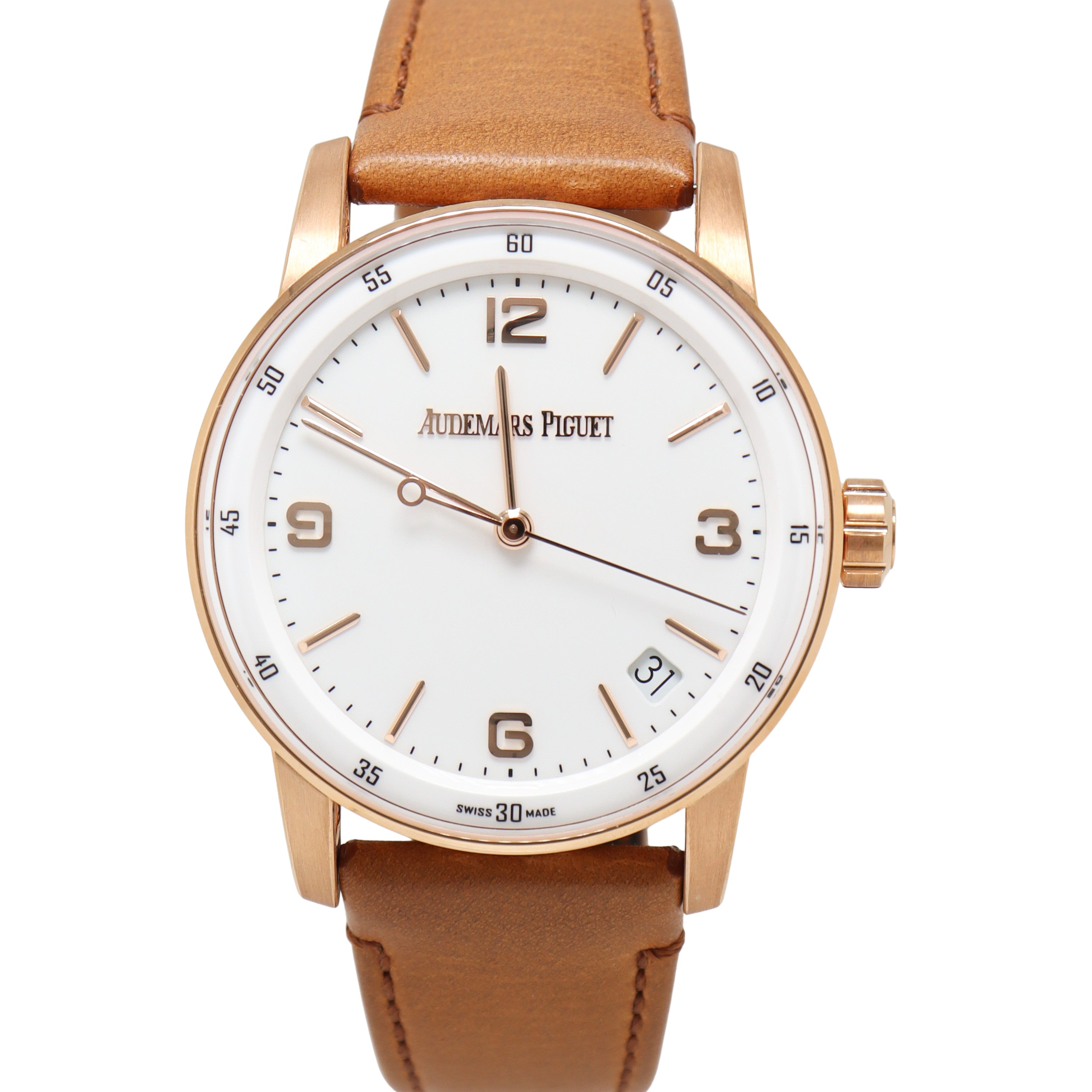 Audemars Piguet Code 11.59 41mm White Dial Watch Ref# 15210OR.OO.A099CR.01 - Happy Jewelers Fine Jewelry Lifetime Warranty