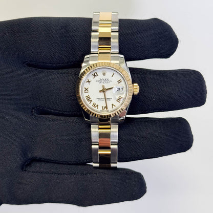 Rolex Datejust 26mm White Dial Dial Watch Ref# 179173 - Happy Jewelers Fine Jewelry Lifetime Warranty