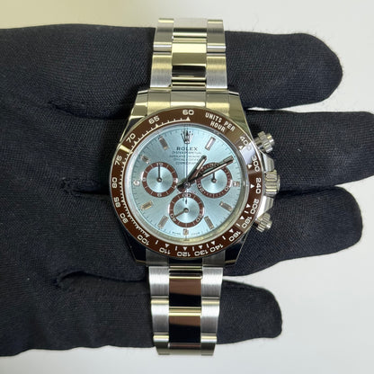 Rolex Daytona 40mm Ice Blue Dial Watch Ref# 126506 - Happy Jewelers Fine Jewelry Lifetime Warranty